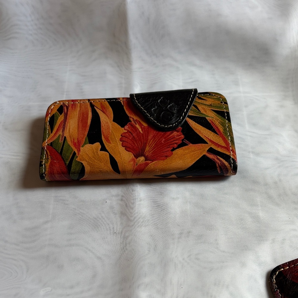 Patrica Nash leather phone holder.